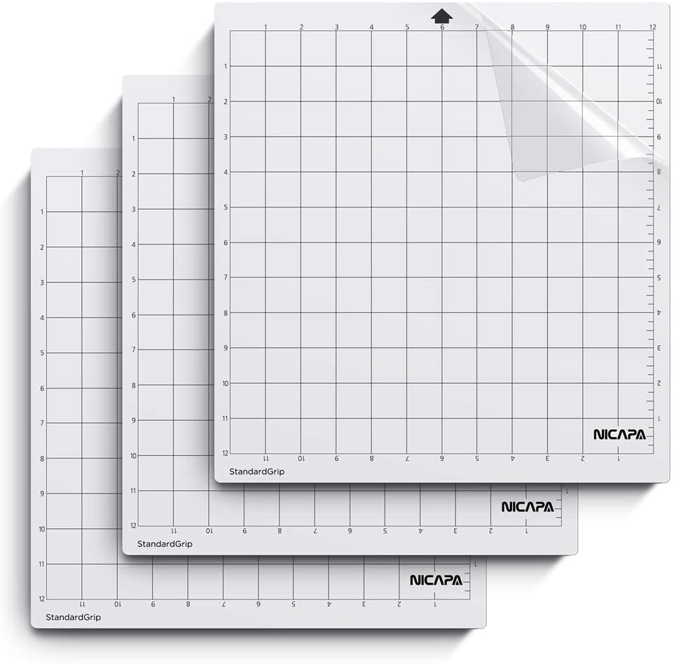 NICAPA 12x12 Silhouette Cameo Cutting Mat - LIGHT GRIP