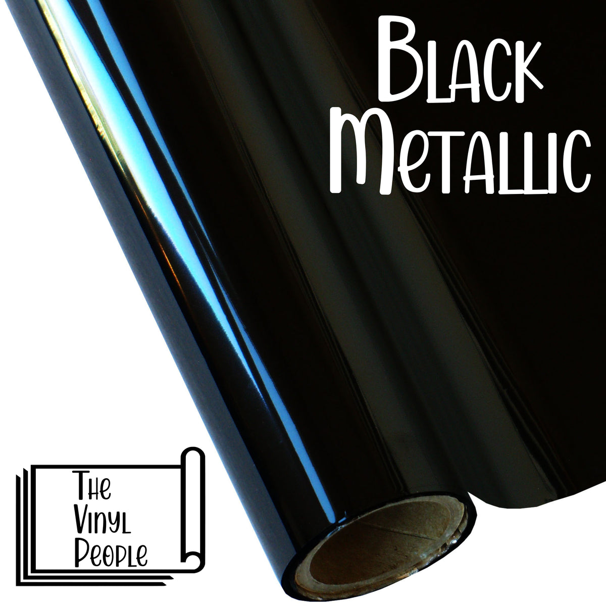 Black Metallic Foil Heat Transfer Vinyl 20 Wide Sold By The Yard