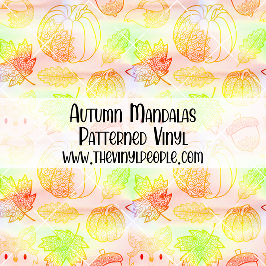 Autumn Mandalas Patterned Vinyl