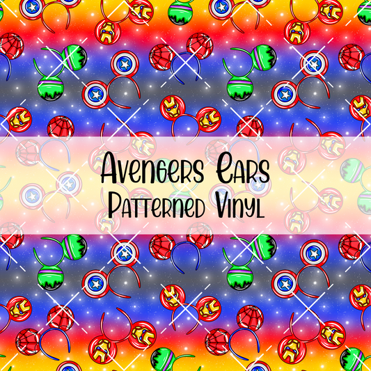 Avengers Ears Patterned Vinyl