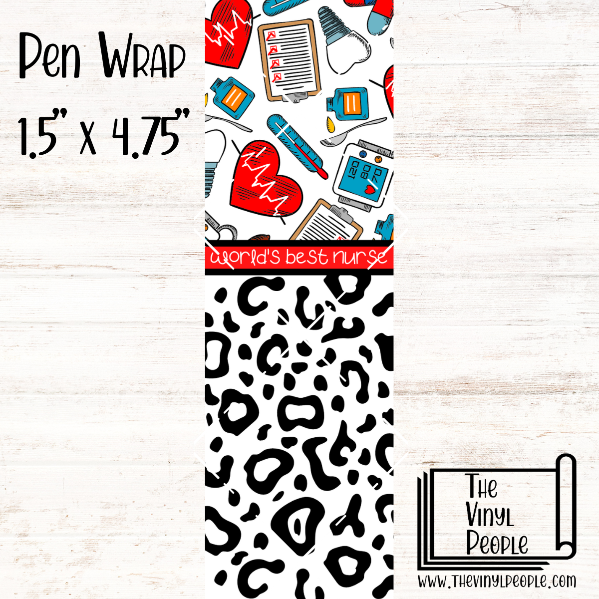 Best Nurse Leopard Pen Wrap