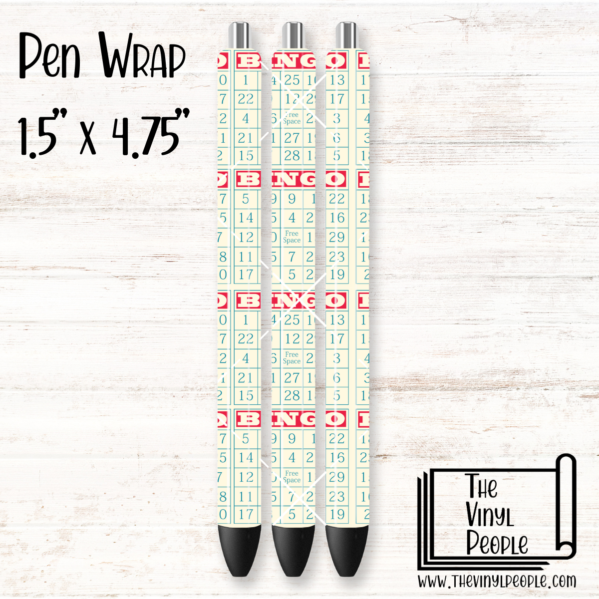 Bingo Cards Pen Wrap