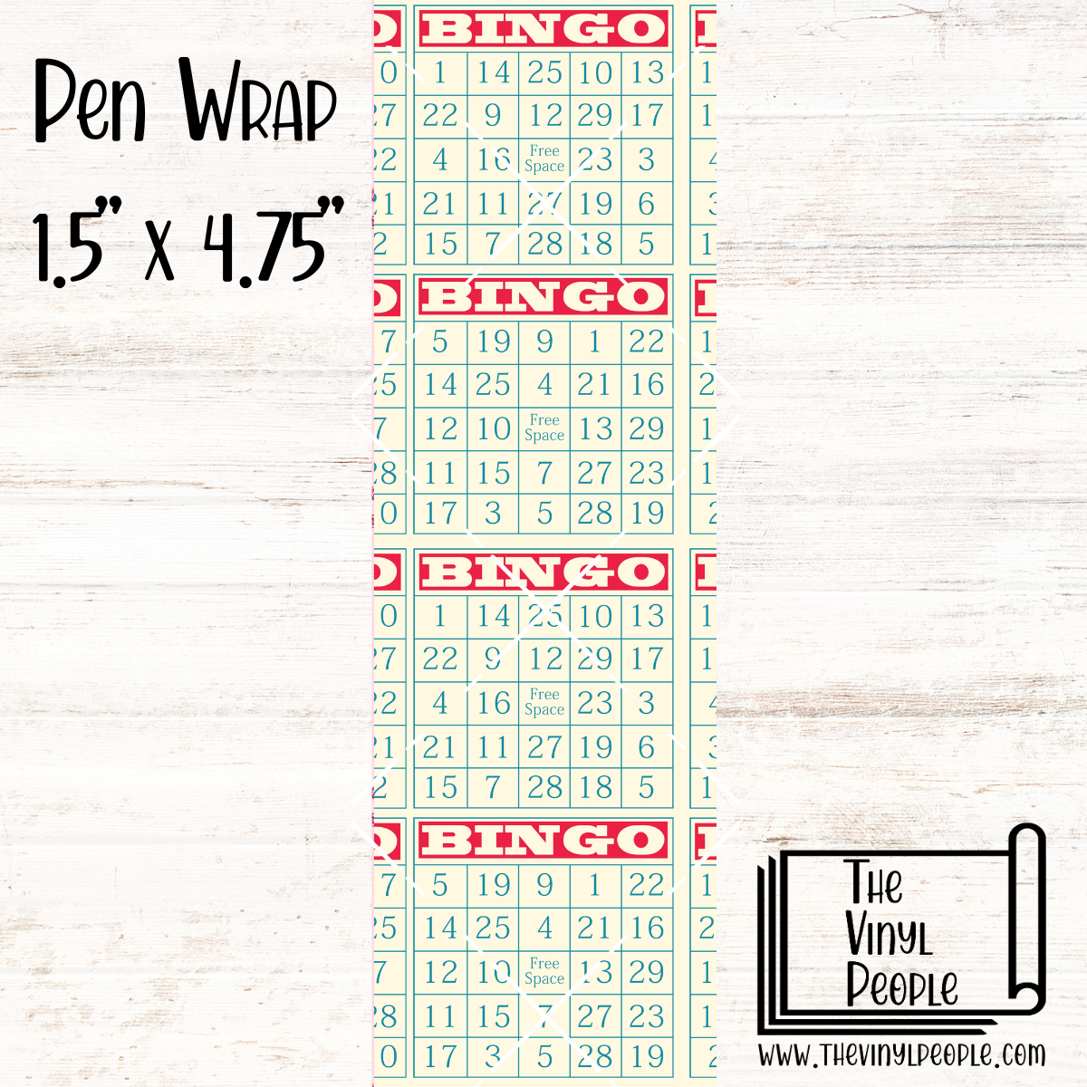 Bingo Cards Pen Wrap