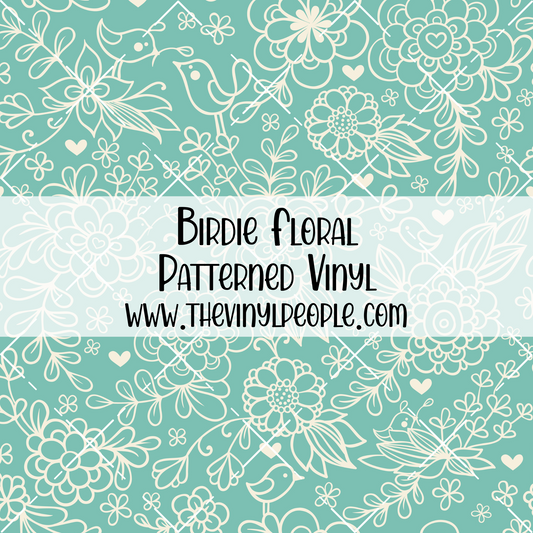 Birdie Floral Patterned Vinyl