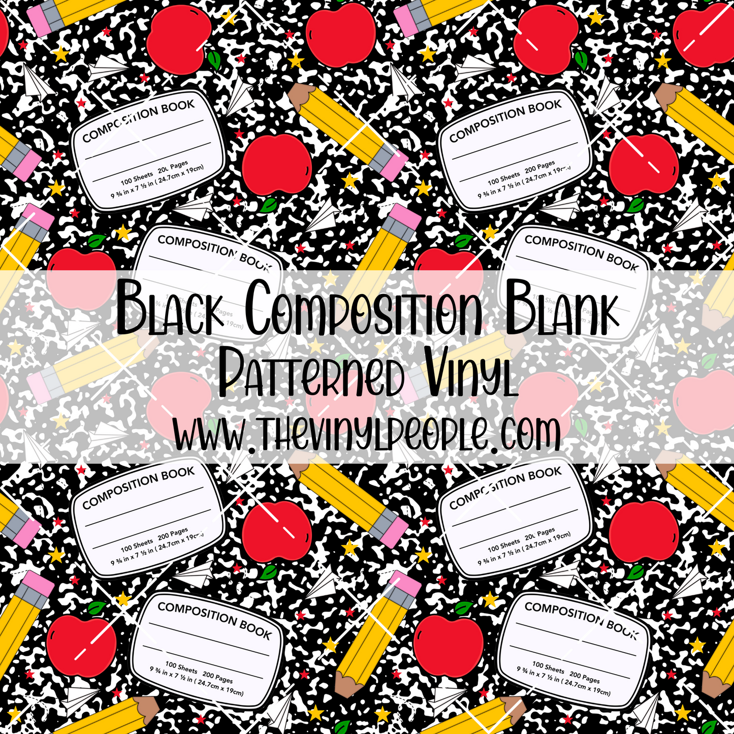 BLANK Black Composition Patterned Vinyl