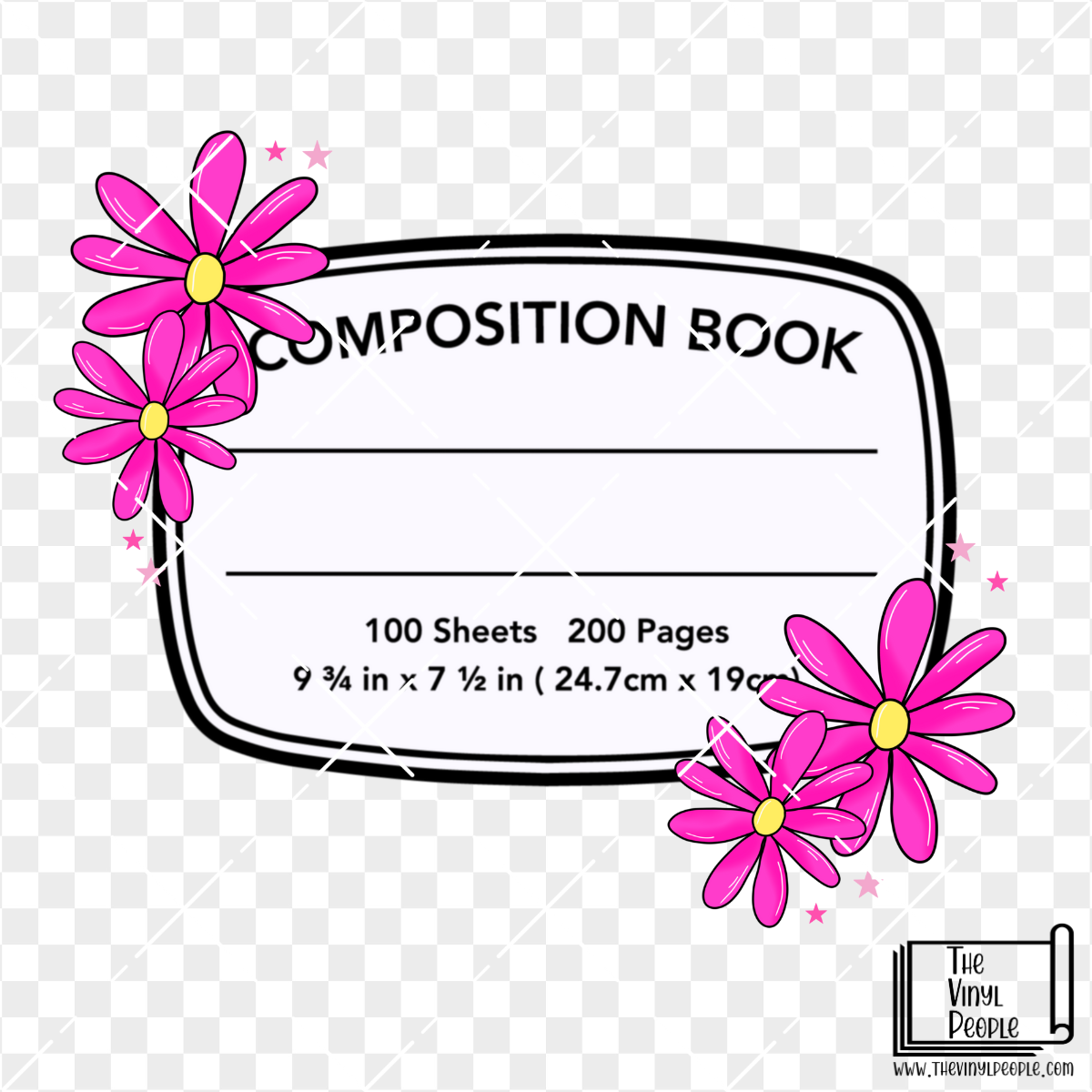 BLANK Composition Floral Vinyl Decal