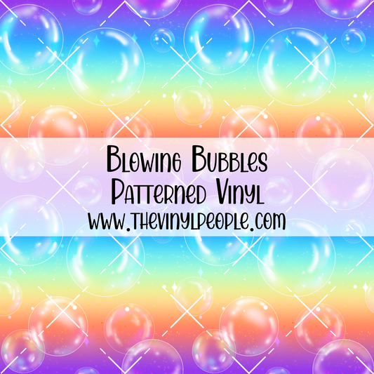 Blowing Bubbles Patterned Vinyl