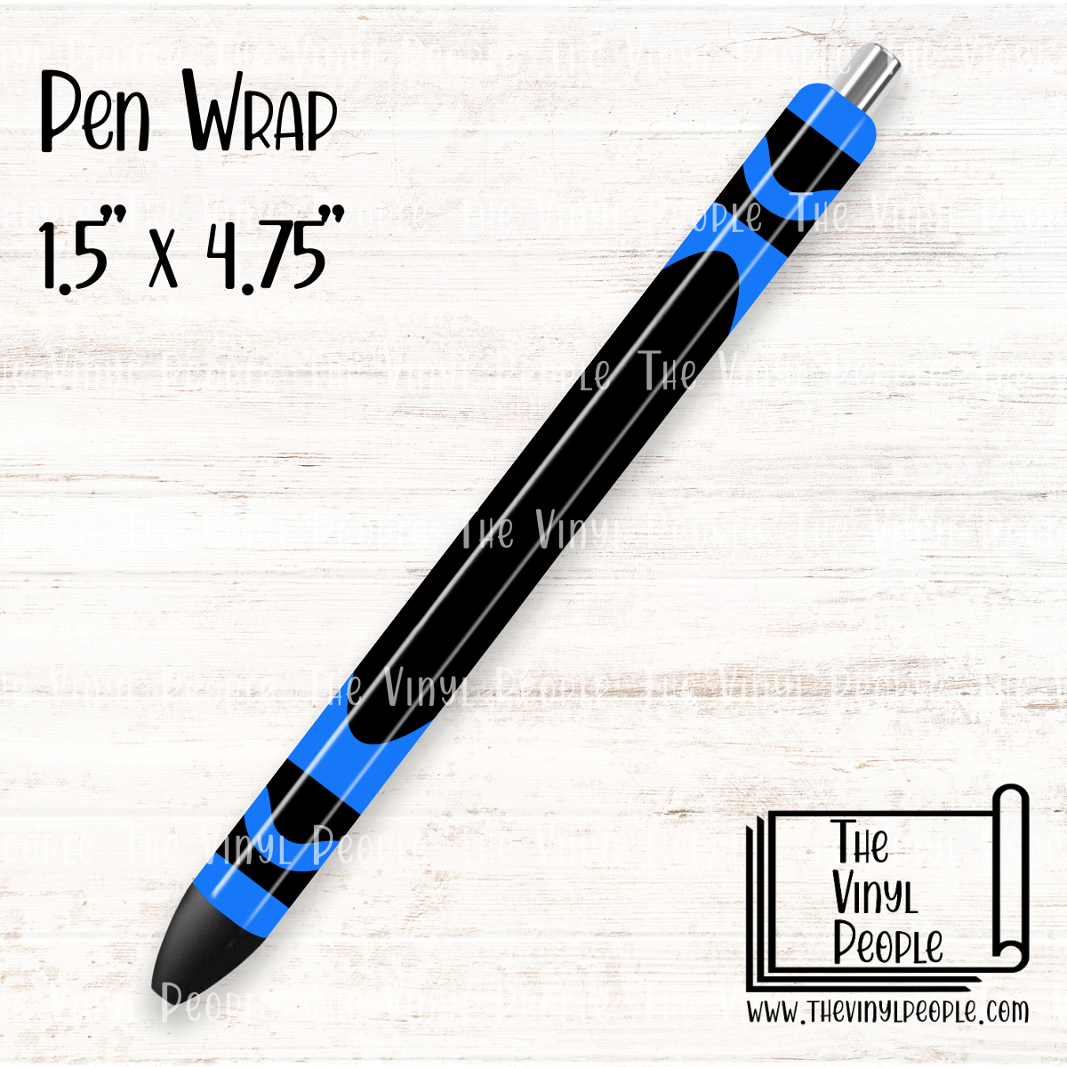 Blue Crayon Pen Wrap