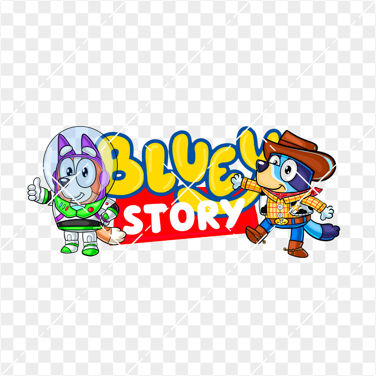 Bluey Story Vinyl Decal