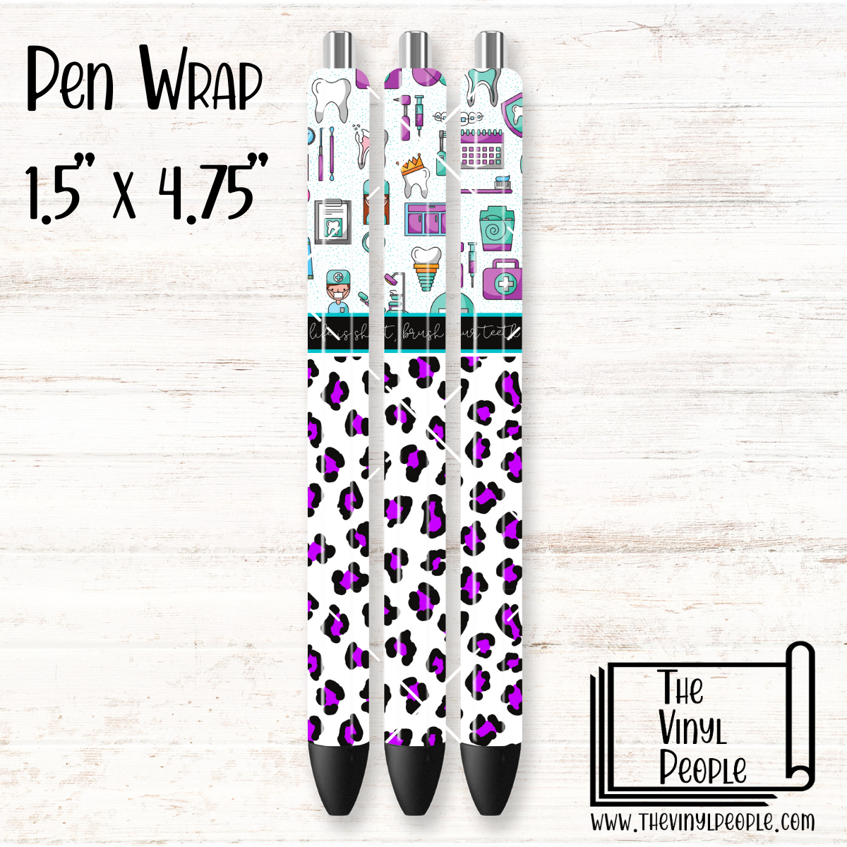 Brush Your Teeth Pen Wrap