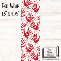 Cow Print Vinyl Pen Wrap, Permanent, Multiple Sizes