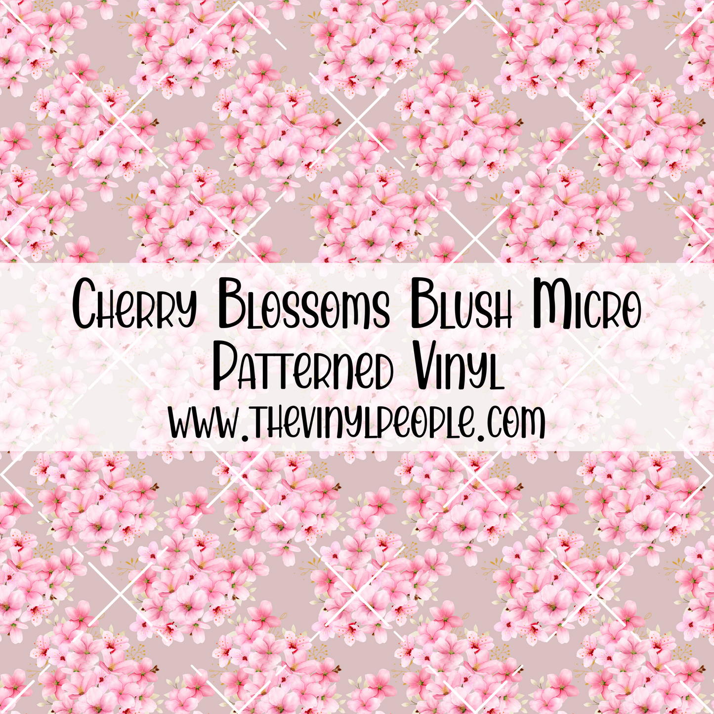 Cherry Blossoms Blush Patterned Vinyl