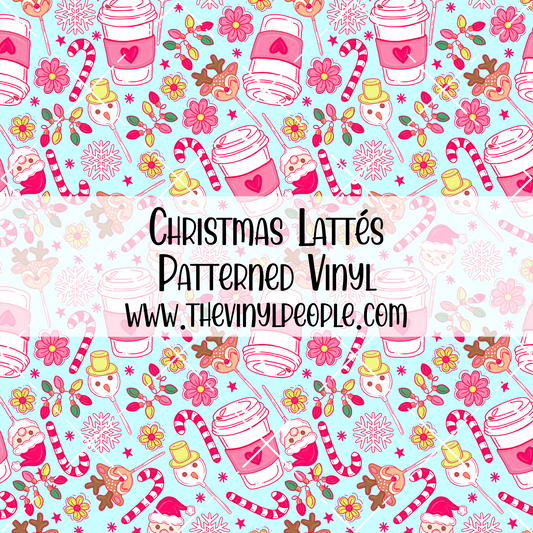 Christmas Lattés Patterned Vinyl