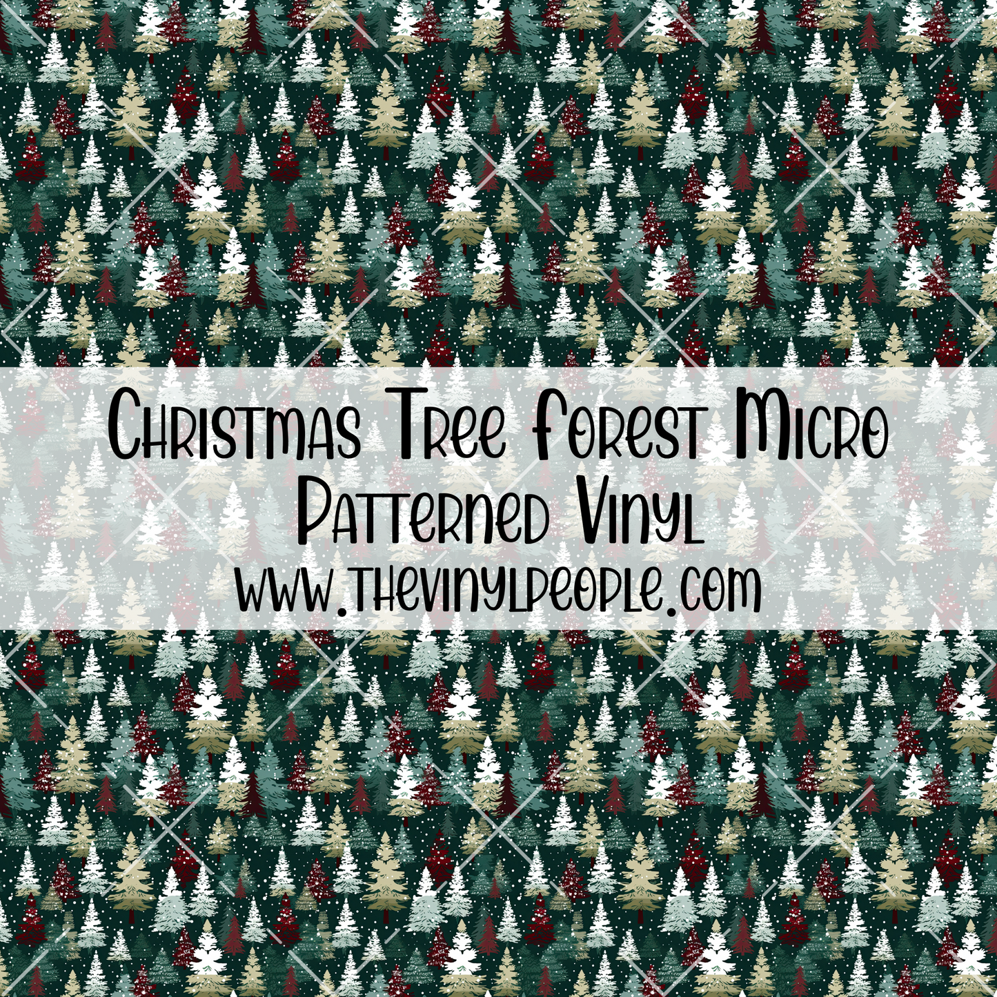 Christmas Tree Forest Patterned Vinyl