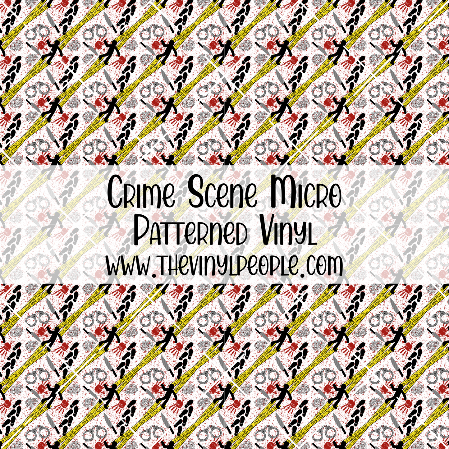 Crime Scene Patterned Vinyl