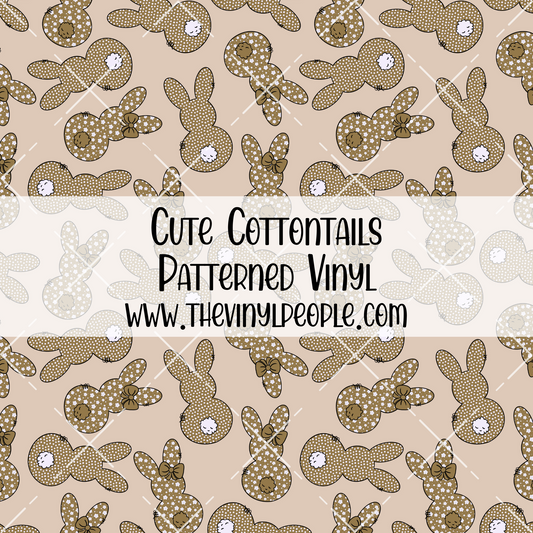 Cute Cottontails Patterned Vinyl