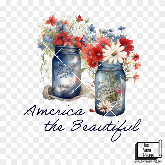 America the Beautiful Vinyl Decal