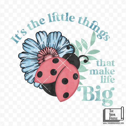 Little Things Ladybugs Vinyl Decal