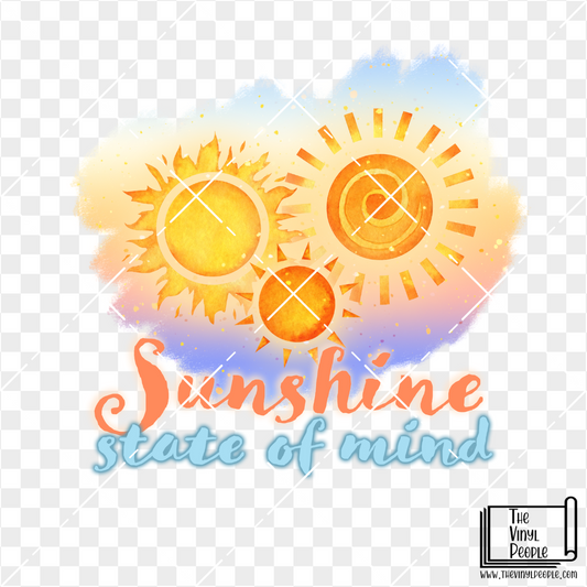 Sunshine State of Mind Vinyl Decal