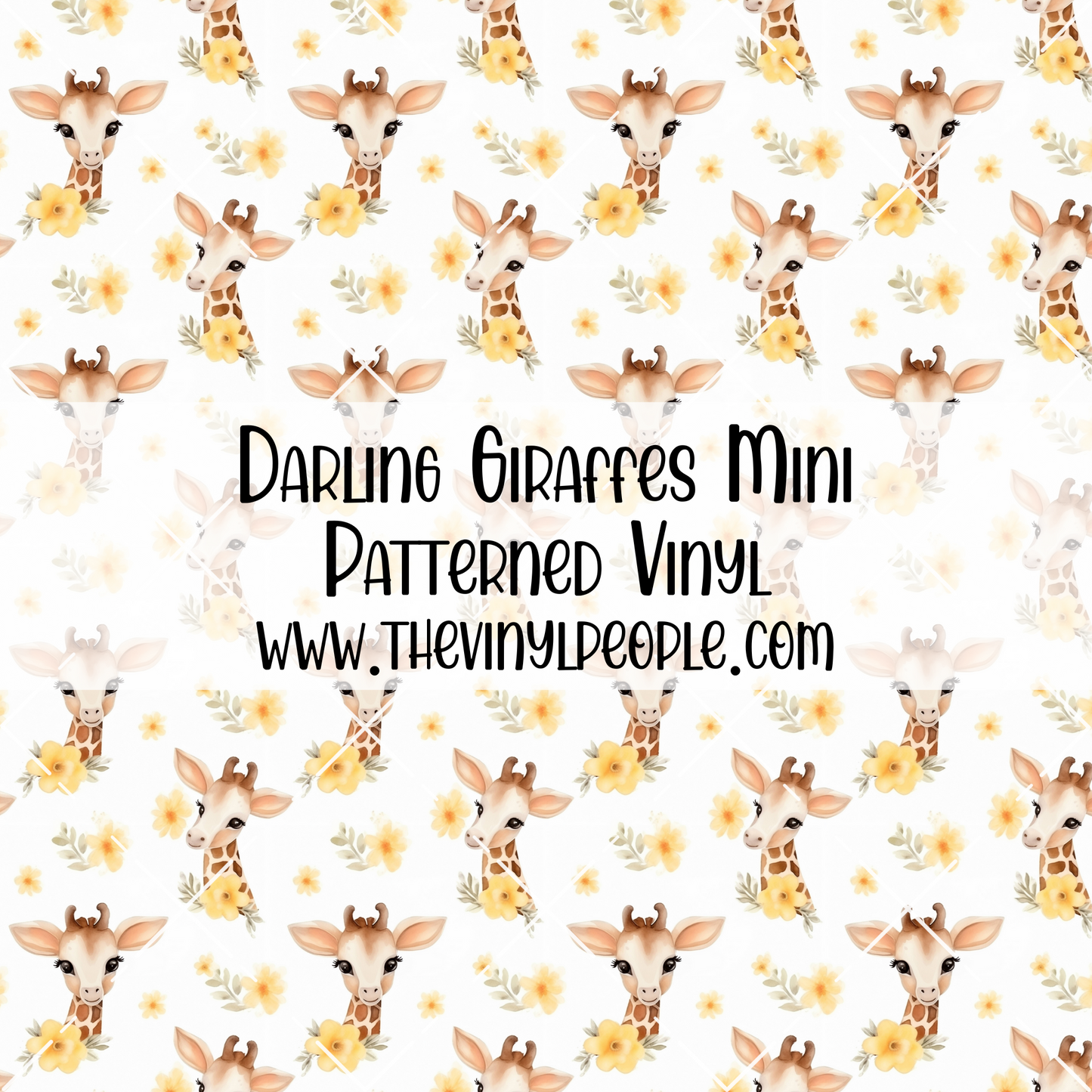 Darling Giraffes Patterned Vinyl