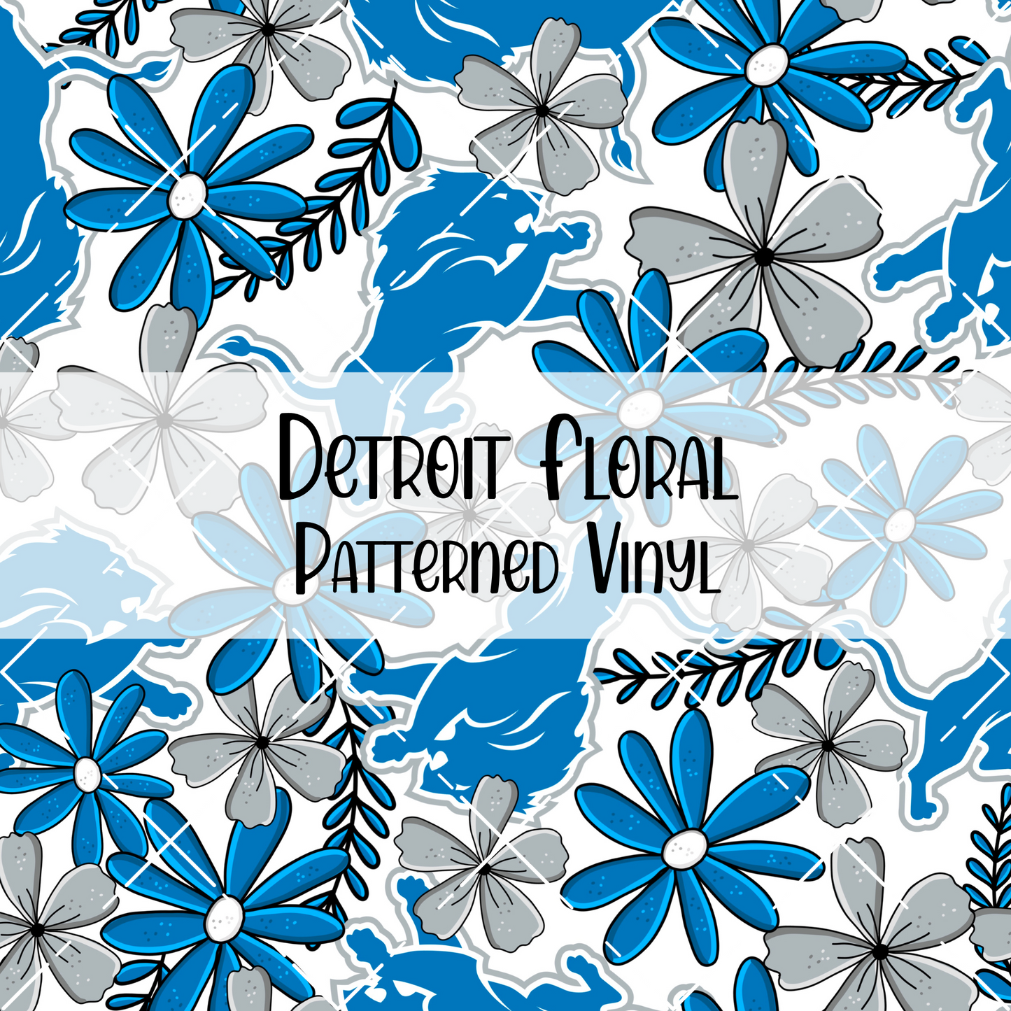 Detroit Floral Patterned Vinyl