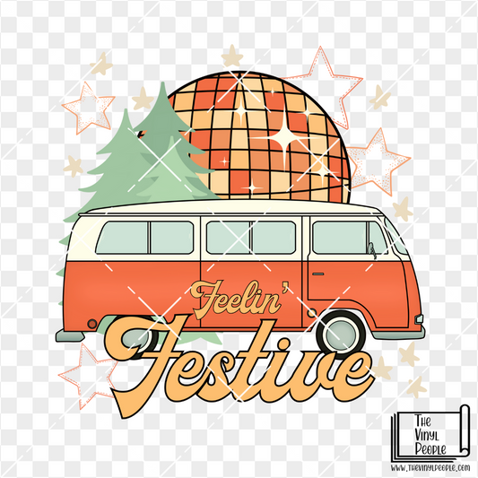 Feelin' Festive Vinyl Decal