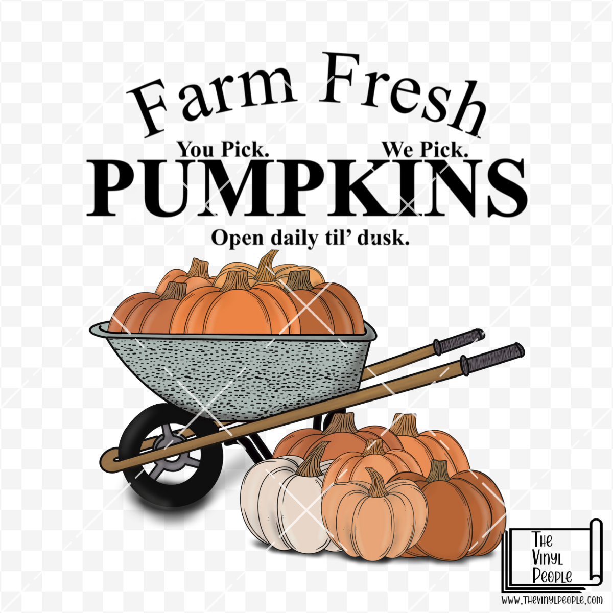 Farm Fresh Pumpkins Vinyl Decal