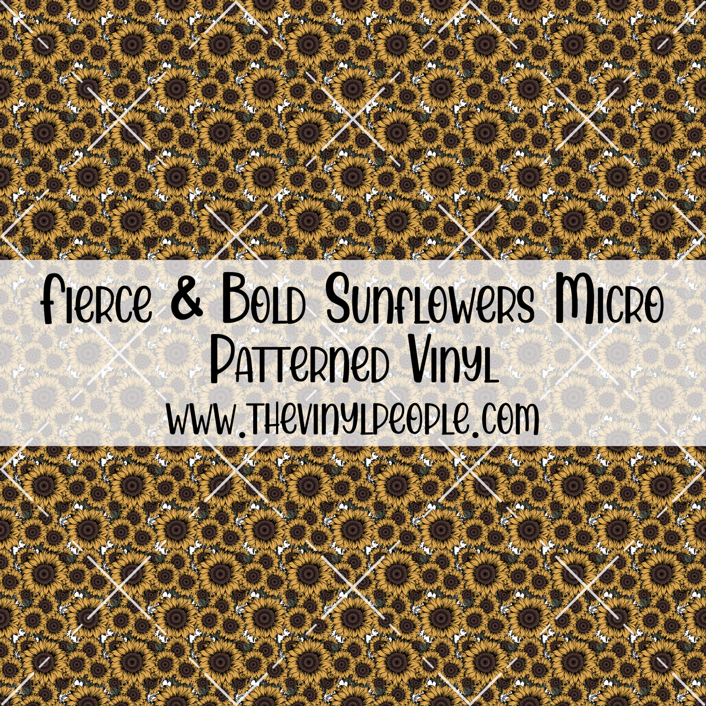 Fierce & Bold Sunflowers Patterned Vinyl