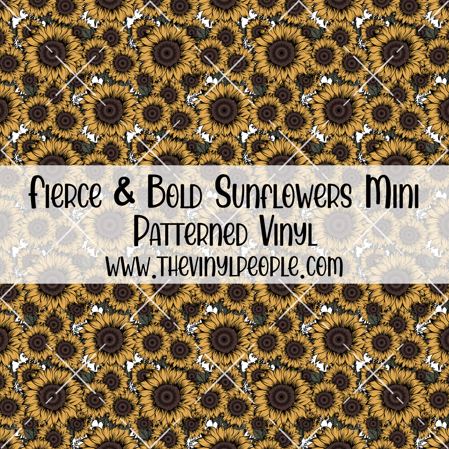 Fierce & Bold Sunflowers Patterned Vinyl