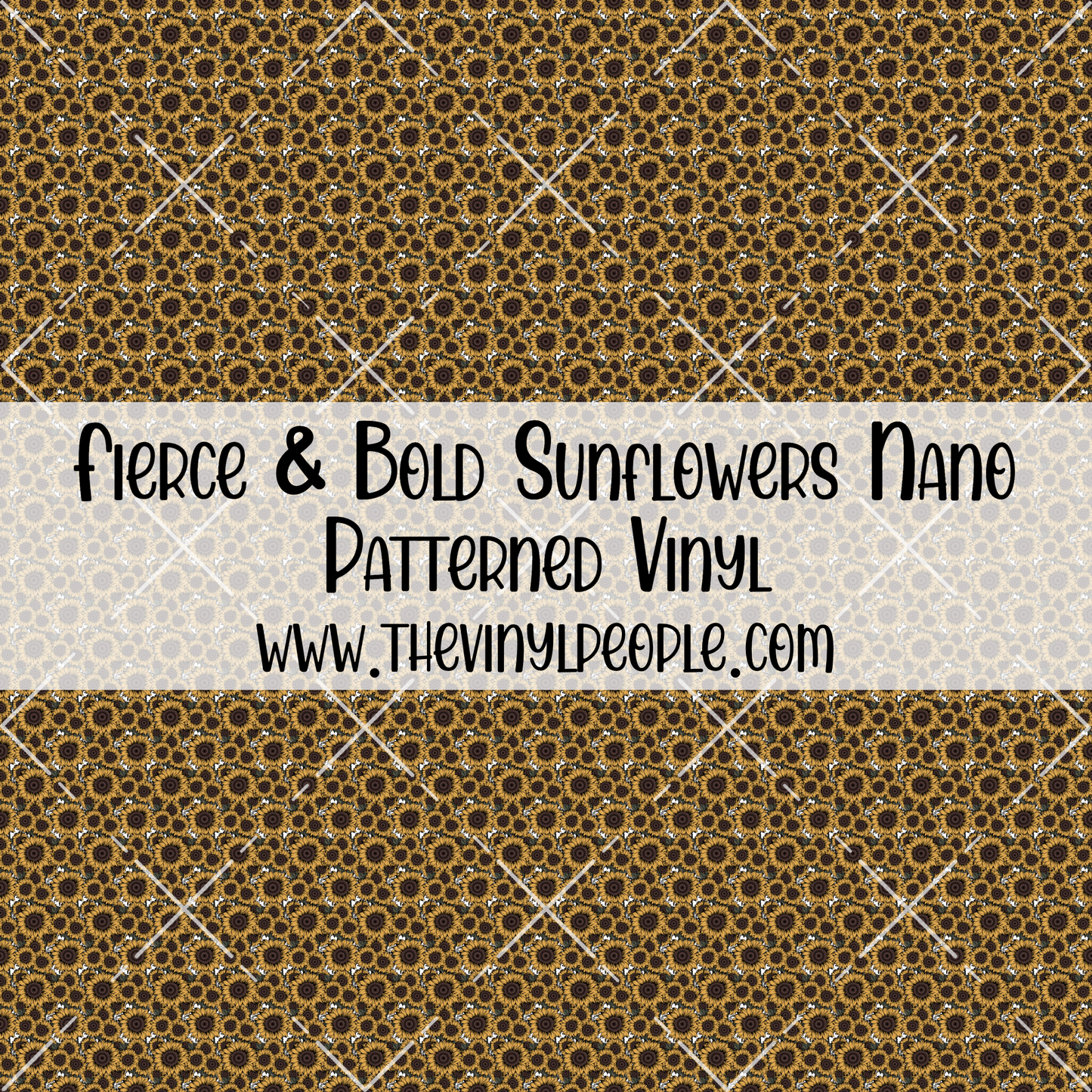 Fierce & Bold Sunflowers Patterned Vinyl