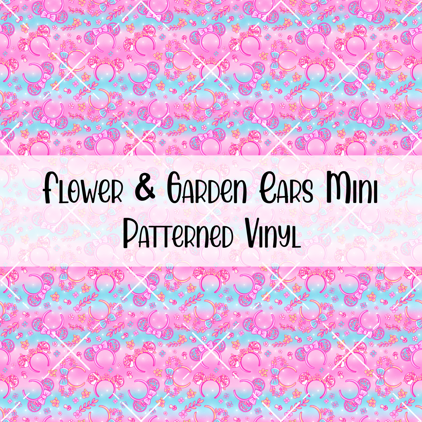 Flower & Garden Ears Patterned Vinyl