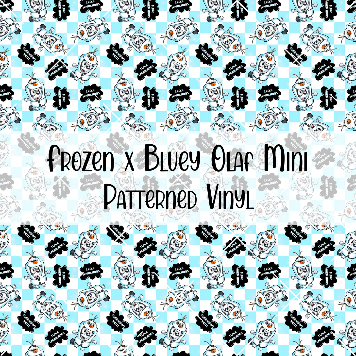 Frozen x Bluey Olaf Patterned Vinyl