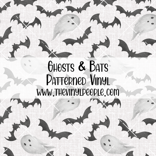 Ghosts & Bats Patterned Vinyl