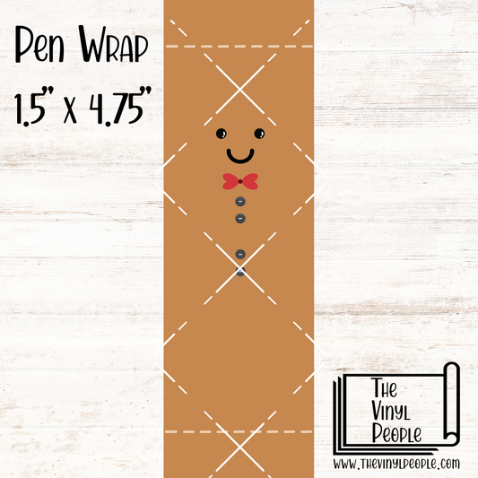 Gingerbread Man Pen Wrap