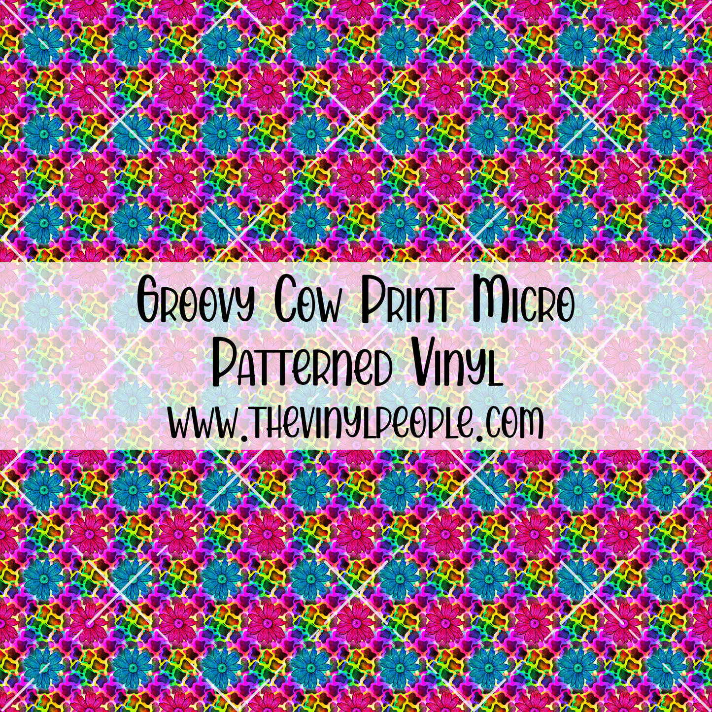 Groovy Cow Print Patterned Vinyl