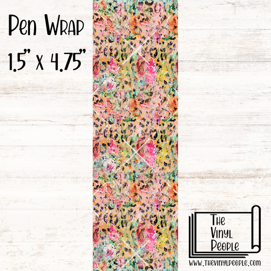 Grunge Leopard Pen Wrap