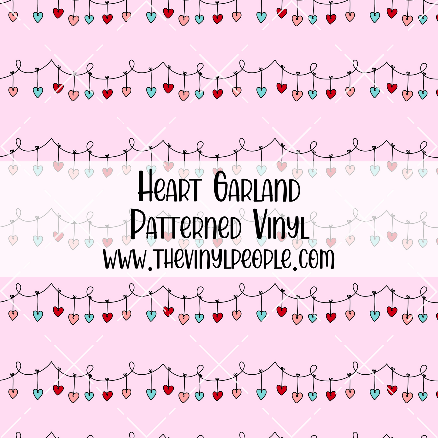 Heart Garland Patterned Vinyl