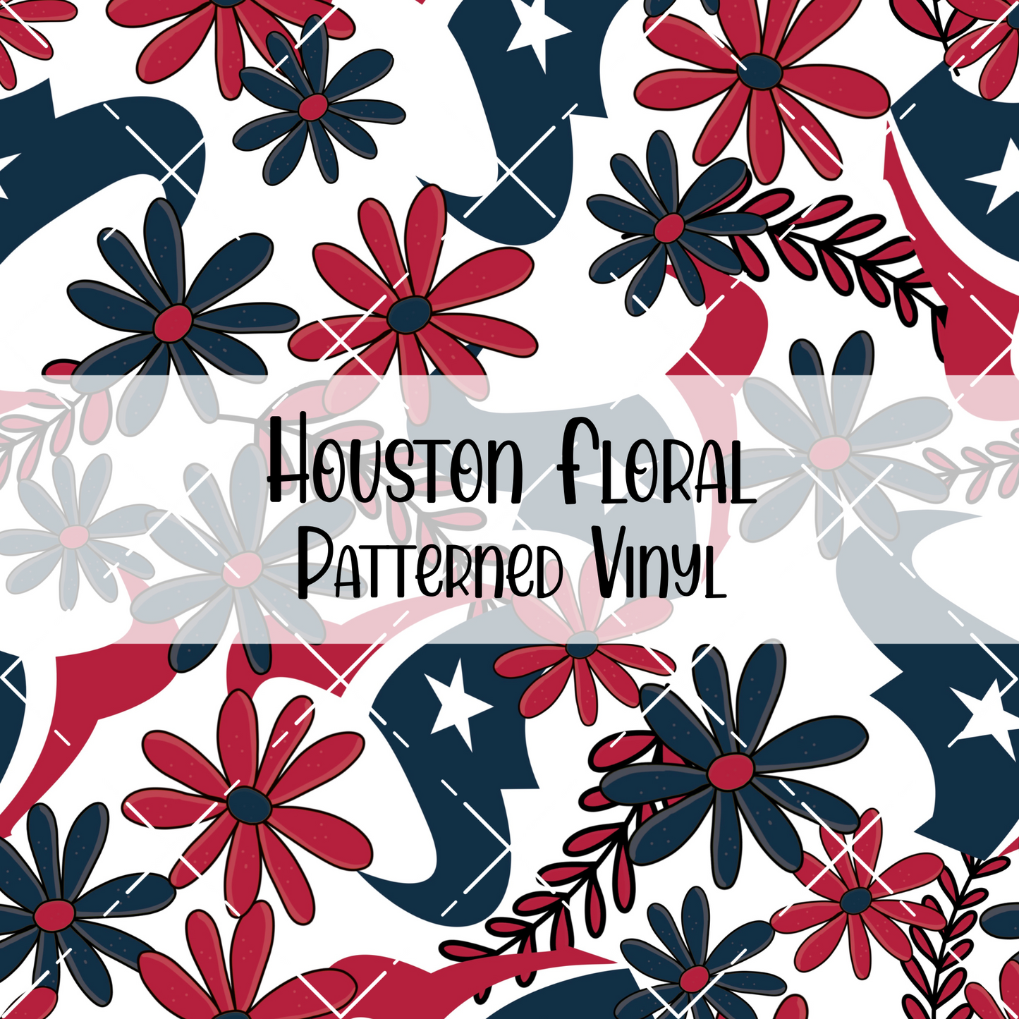 Houston Floral Patterned Vinyl