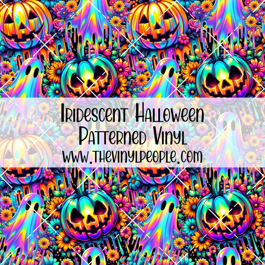 Iridescent Halloween Patterned Vinyl