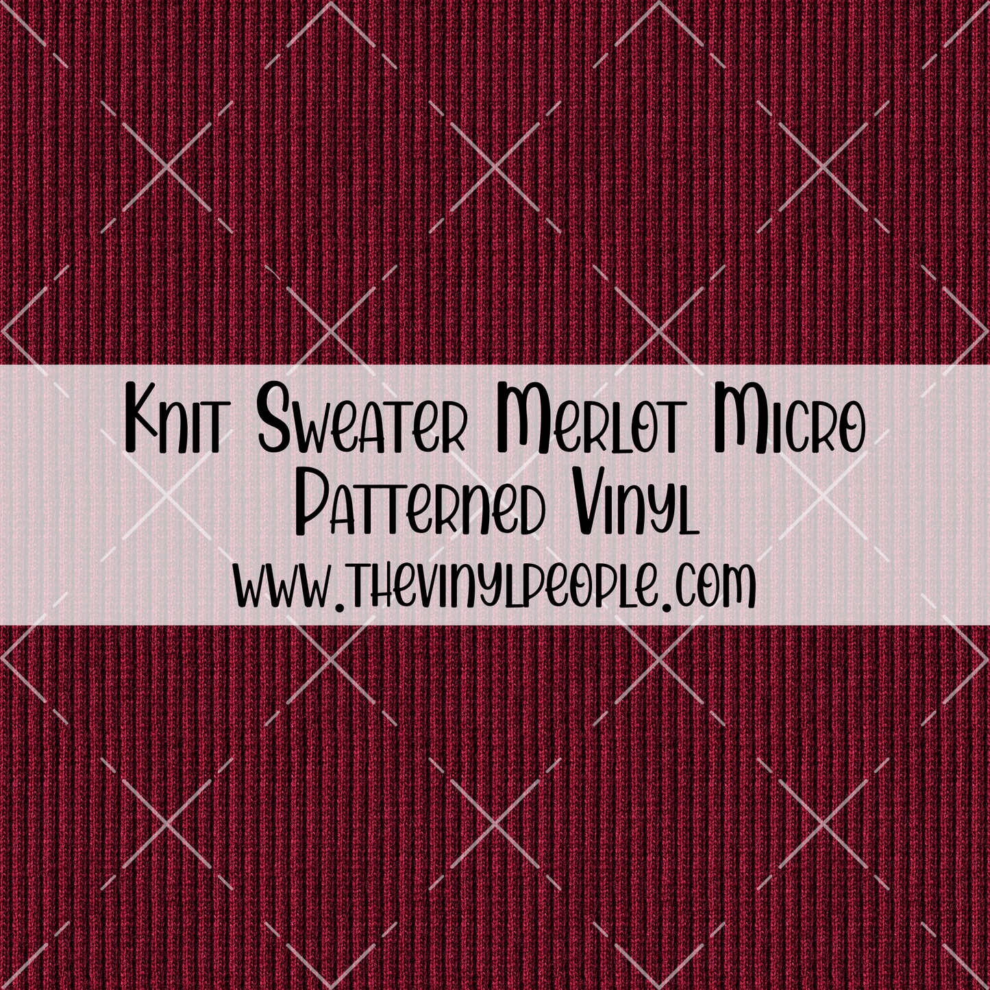 Knit Sweater Merlot Patterned Vinyl