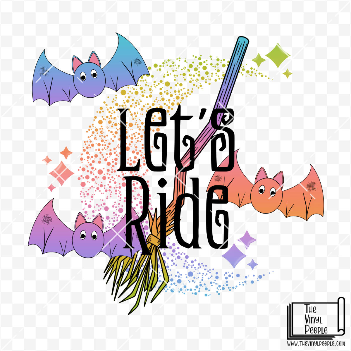 Let's Ride Vinyl Decal