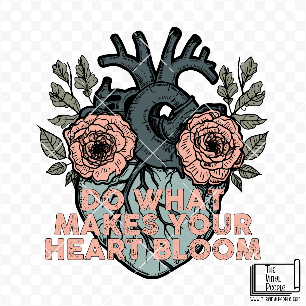 Make Your Heart Bloom Vinyl Decal