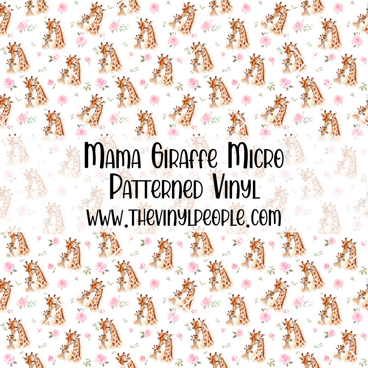 Mama Giraffe Patterned Vinyl