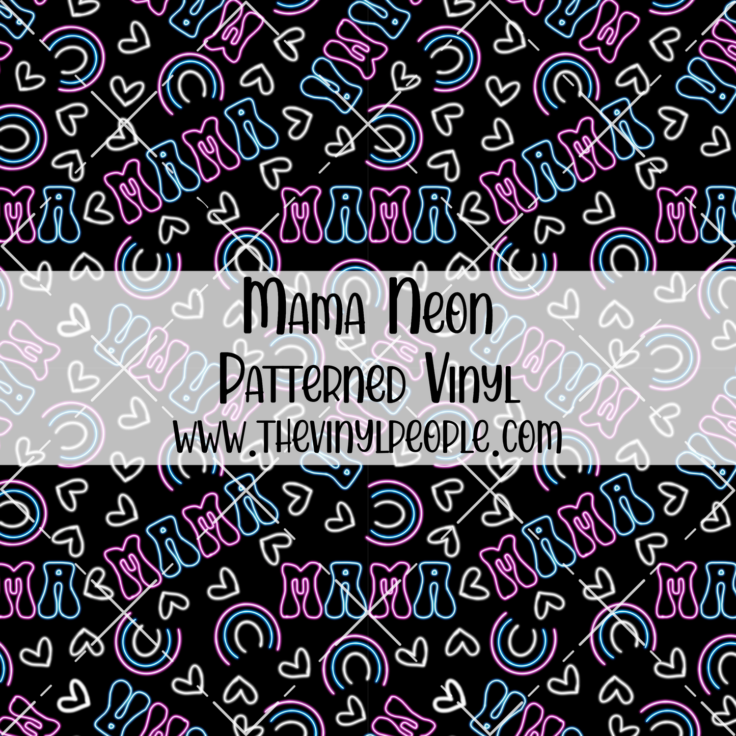 Mama Neon Patterned Vinyl