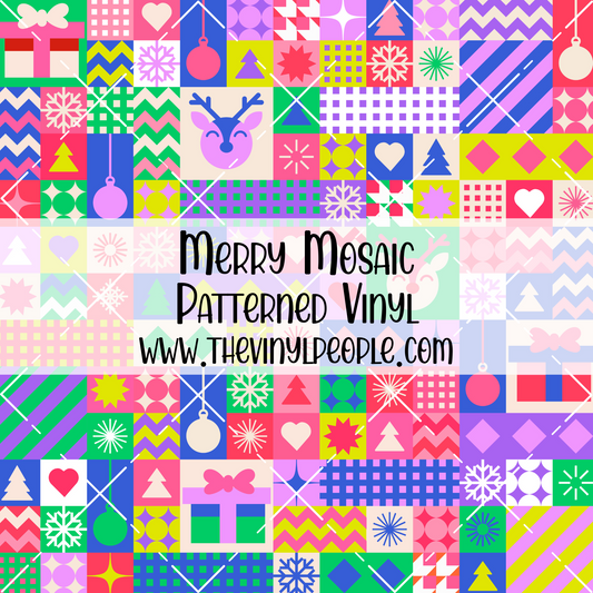 Merry Mosaic Patterned Vinyl