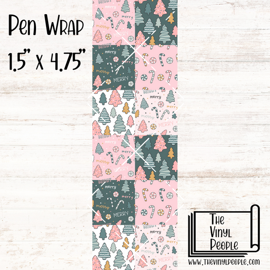 Merry Pastel Patchwork Pen Wrap