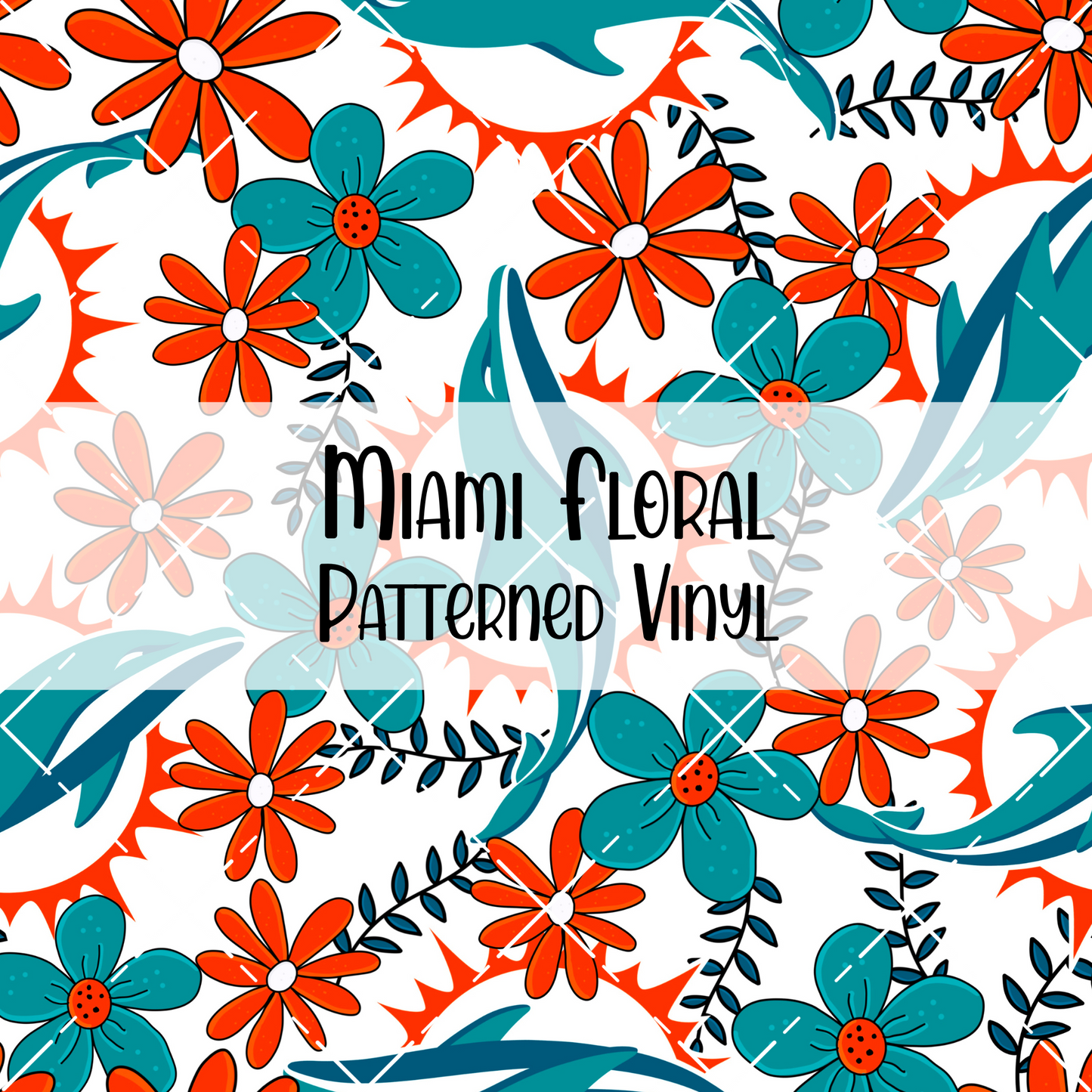 Miami Floral Patterned Vinyl