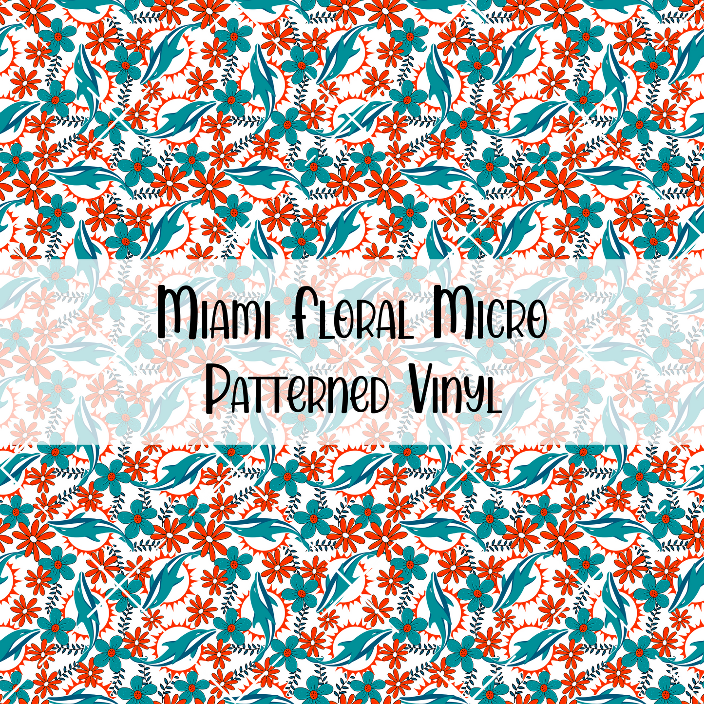 Miami Floral Patterned Vinyl