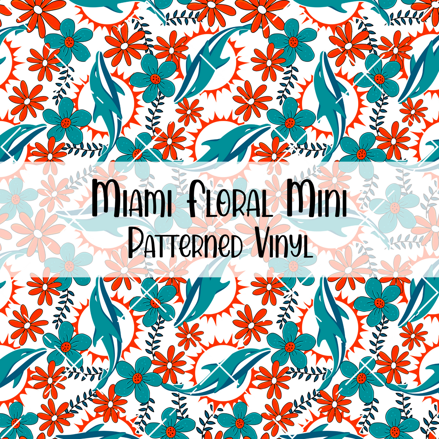 Miami Floral Patterned Vinyl