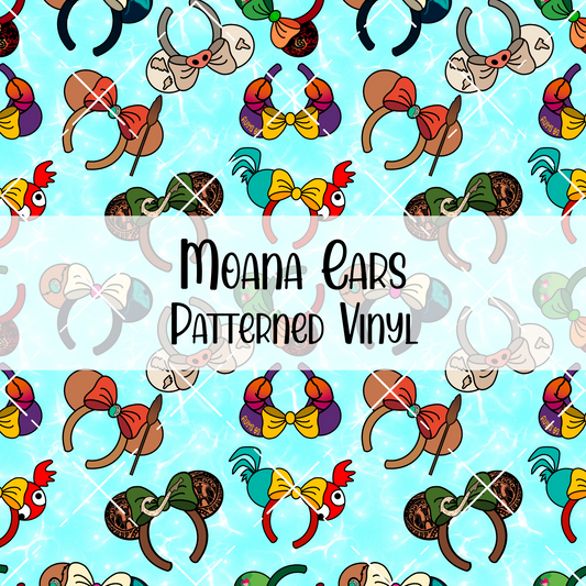 Moana Ears Patterned Vinyl